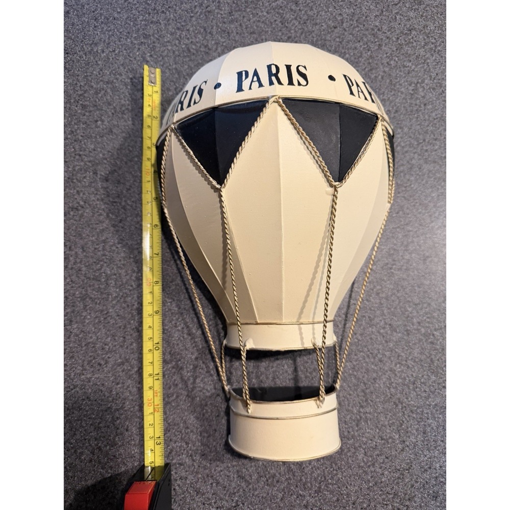 Pier 1 Imports Paris Hot Air Balloon 3D Metal Wall Decor Hanging 14 Inch